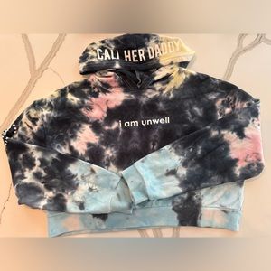 Call Her Daddy “I am unwell” Cropped Hoody Size M